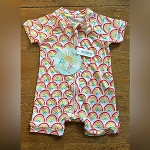 NWT Little Sleepies Rainbow Shorty 0-3 M
